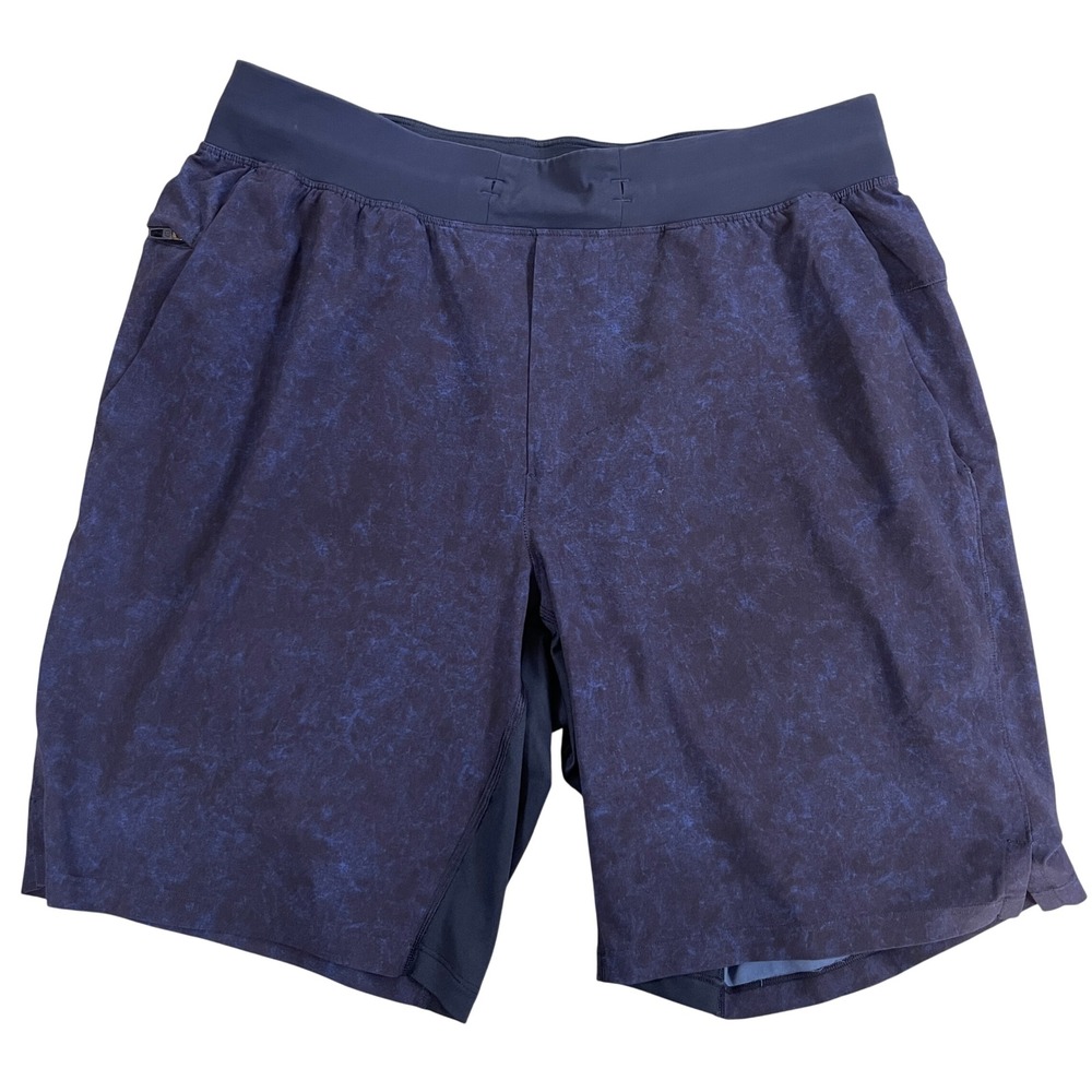 Lululemon T.H.E. Short 9" Linerless Training‎ Mens Large Gravel Dust True Navy